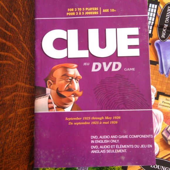 Clue DVD board game Inspector Brown deduction murder-mystery interactive DVD's - Picture 15 of 16